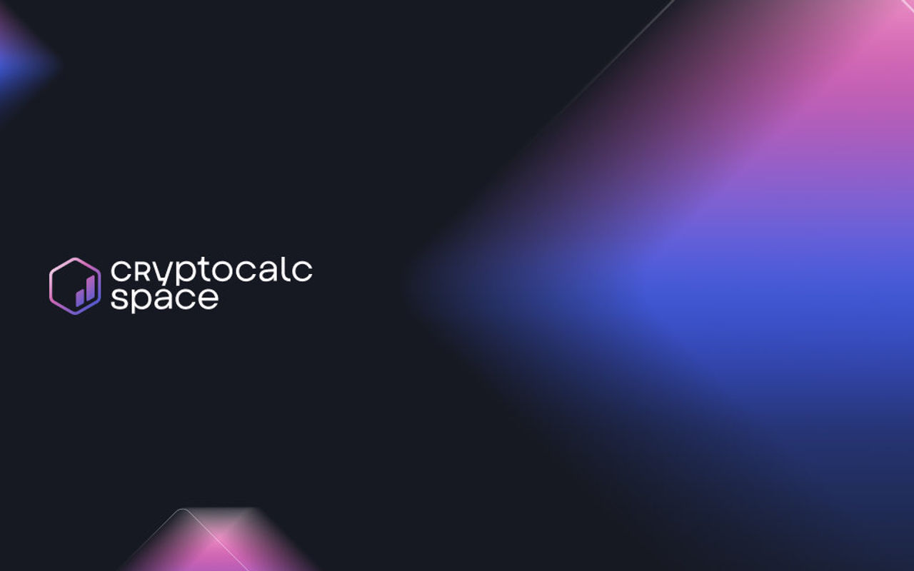 Homepage screenshot of cryptocalculator.space