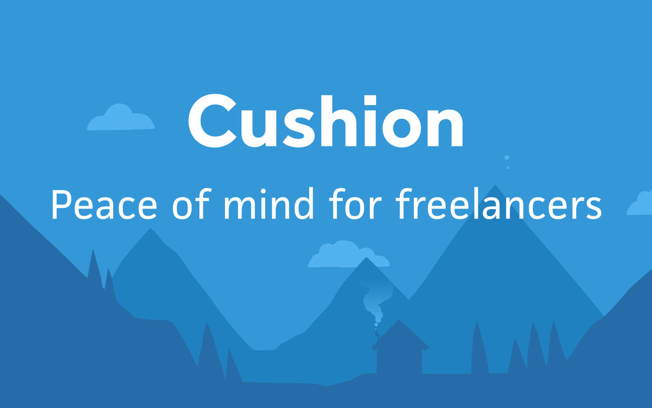Homepage screenshot of cushionapp.com