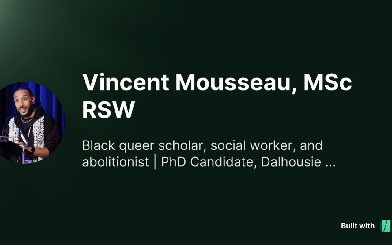 Homepage screenshot of cv.vincentmousseau.net