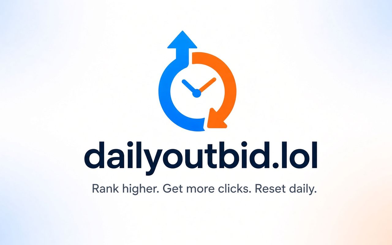 Homepage screenshot of dailyoutbid.lol