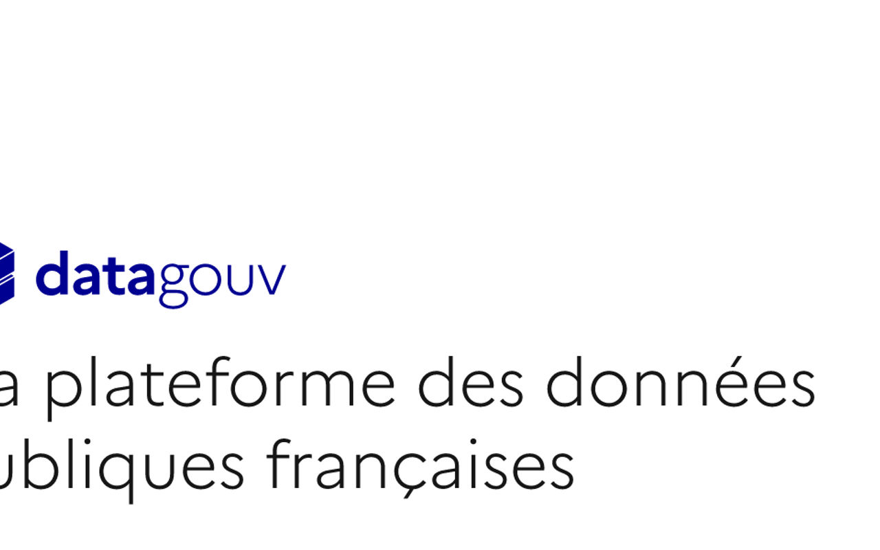 Homepage screenshot of data.gouv.fr