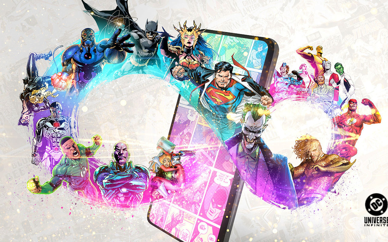 Homepage screenshot of dcuniverseinfinite.com