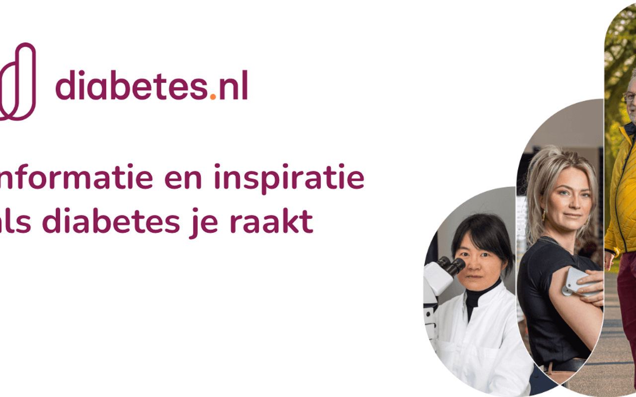 Homepage screenshot of diabetes.nl