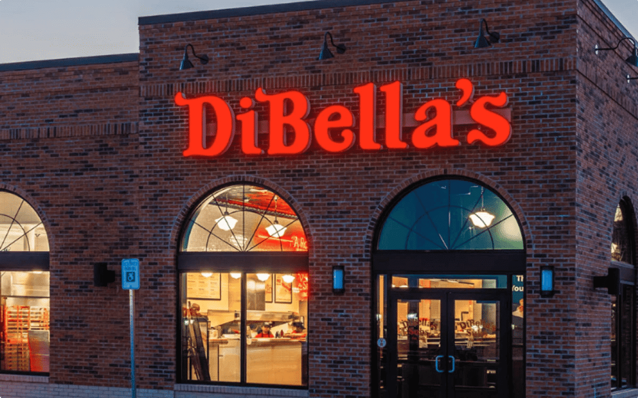 Homepage screenshot of dibellas.com