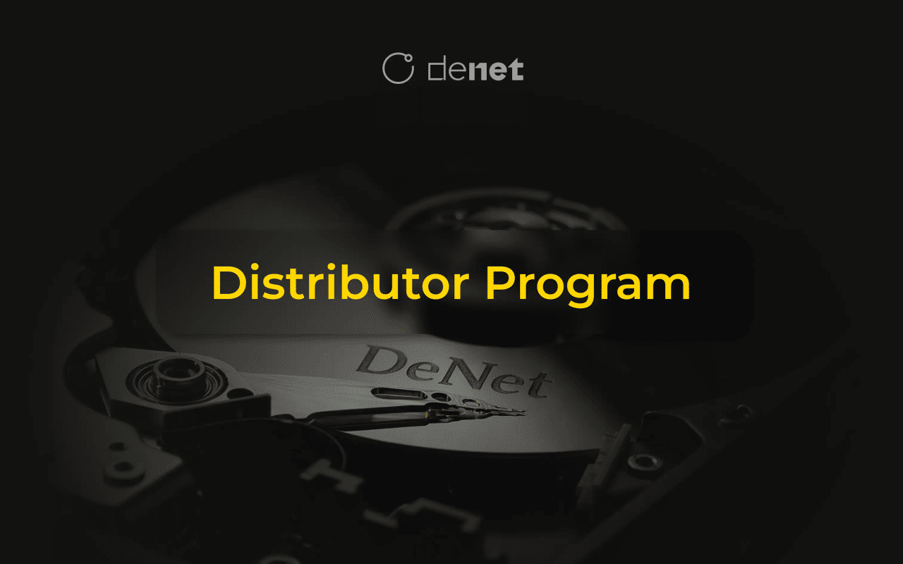Homepage screenshot of distributors.denet.pro