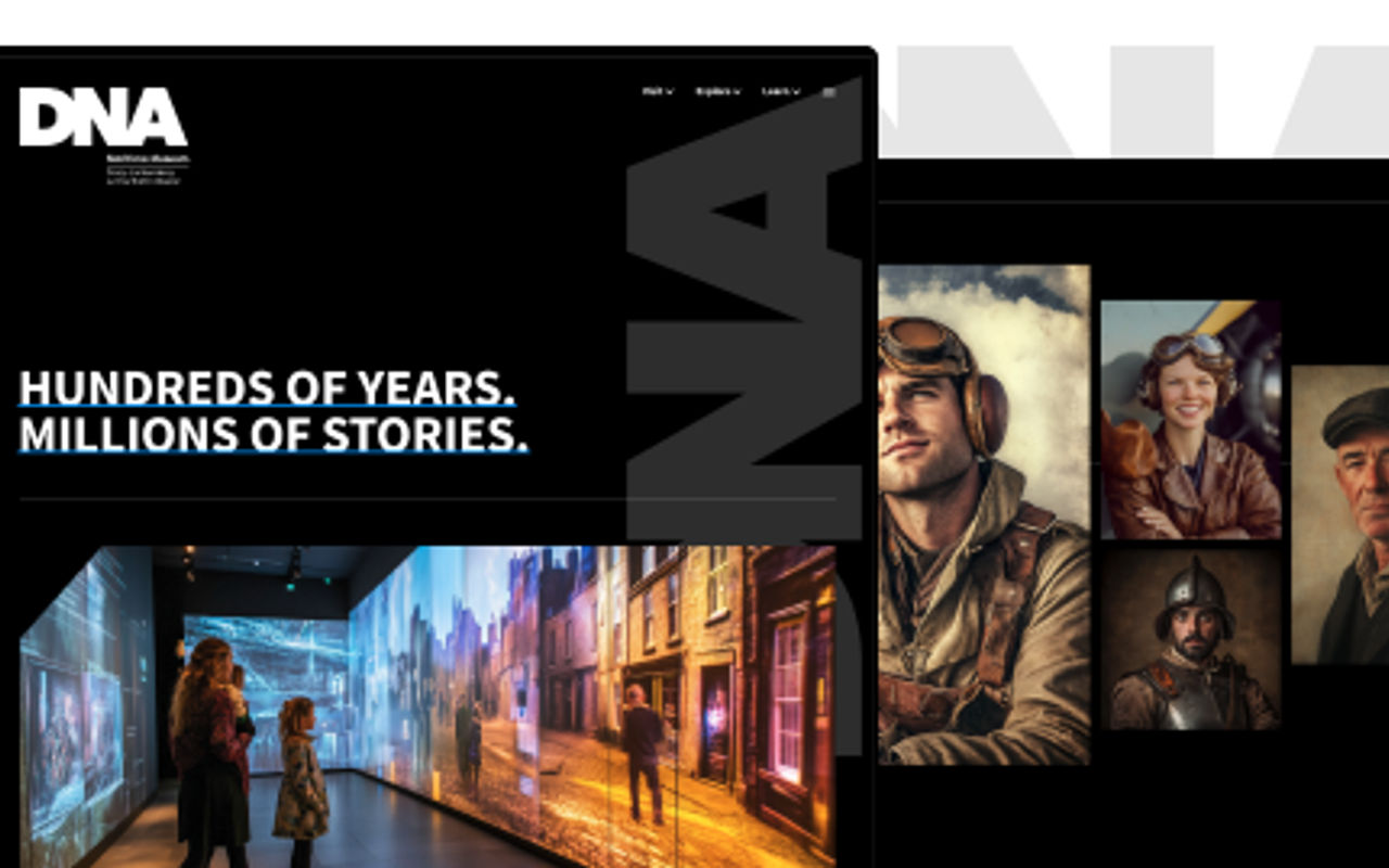 Homepage screenshot of dnamuseum.com