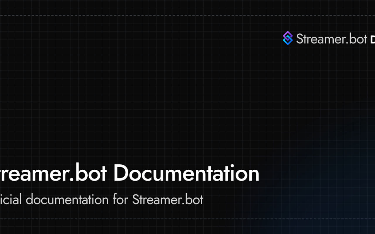 Homepage screenshot of docs.streamer.bot