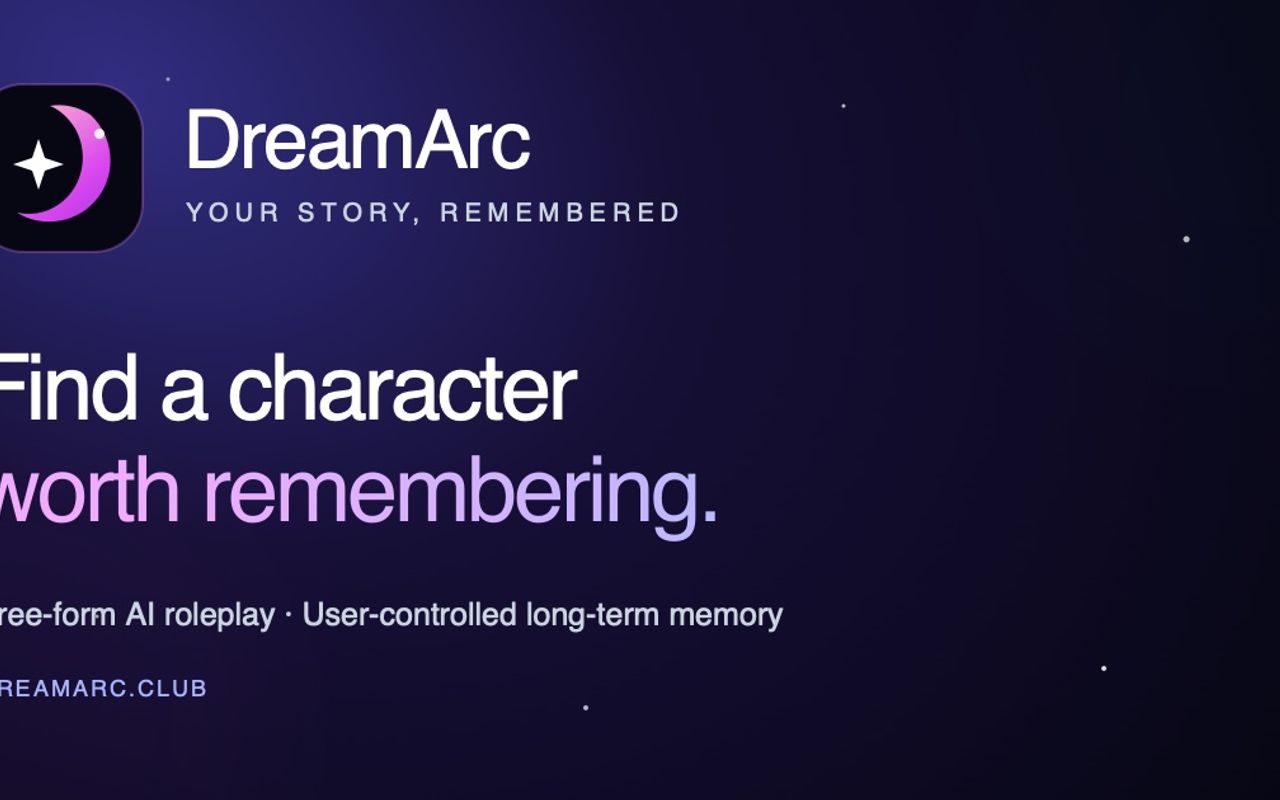 Homepage screenshot of dreamarc.club