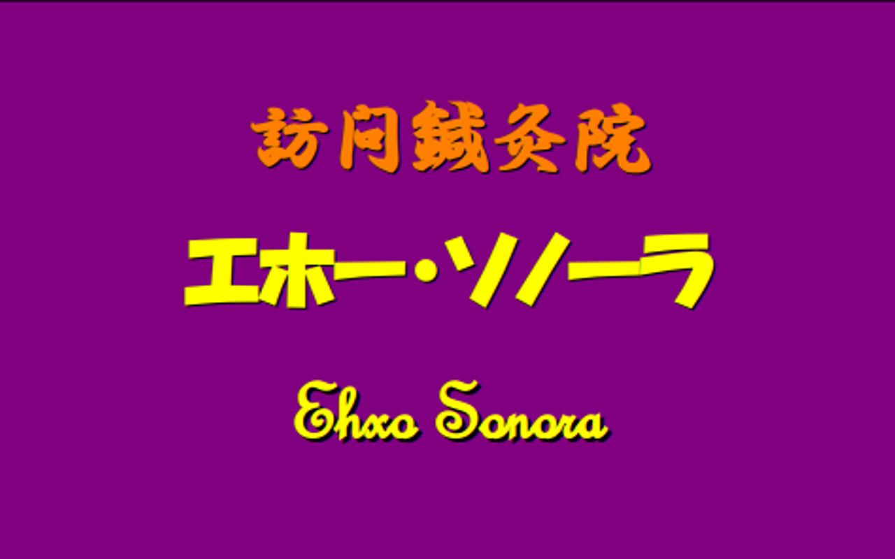 Homepage screenshot of ehxo-sonora.jp
