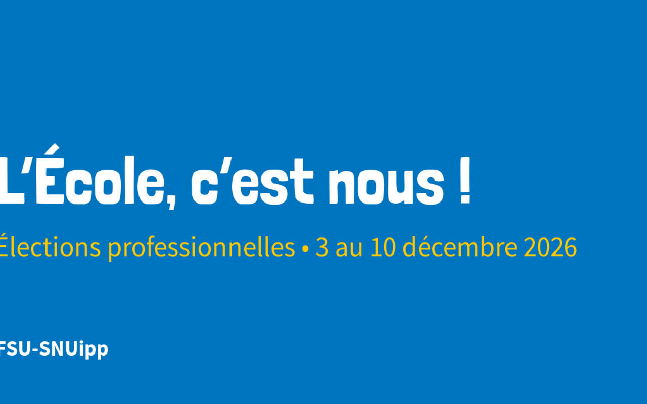 Homepage screenshot of elections.fsu-snuipp.fr