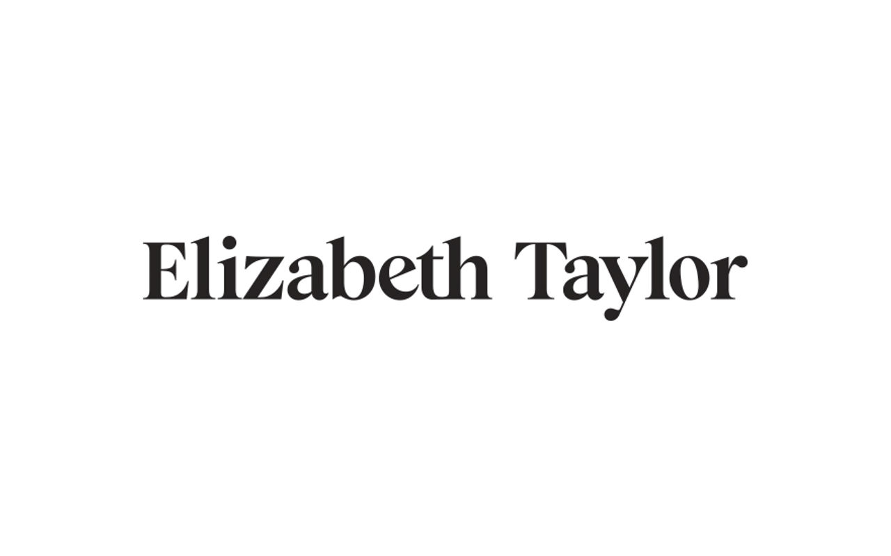 Homepage screenshot of elizabethtaylor.com