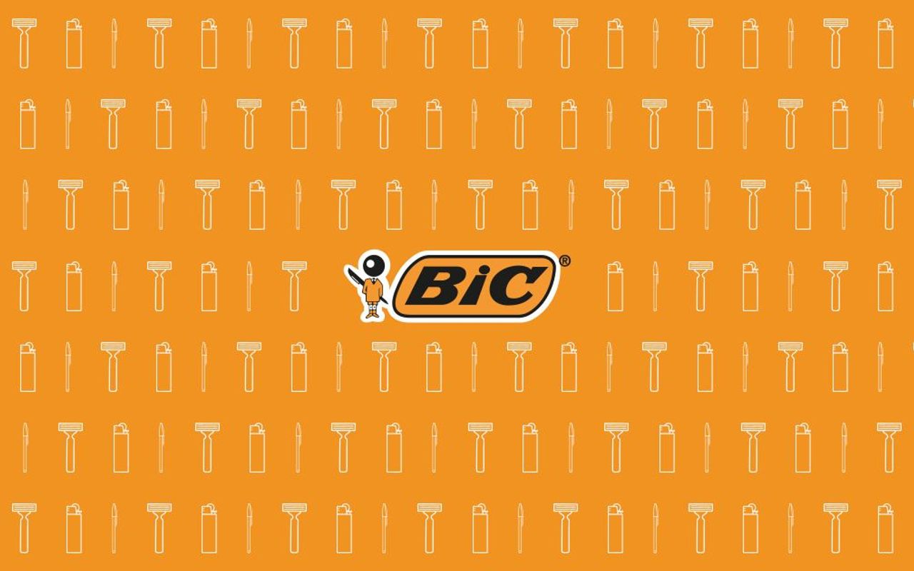 Homepage screenshot of eu.bic.com