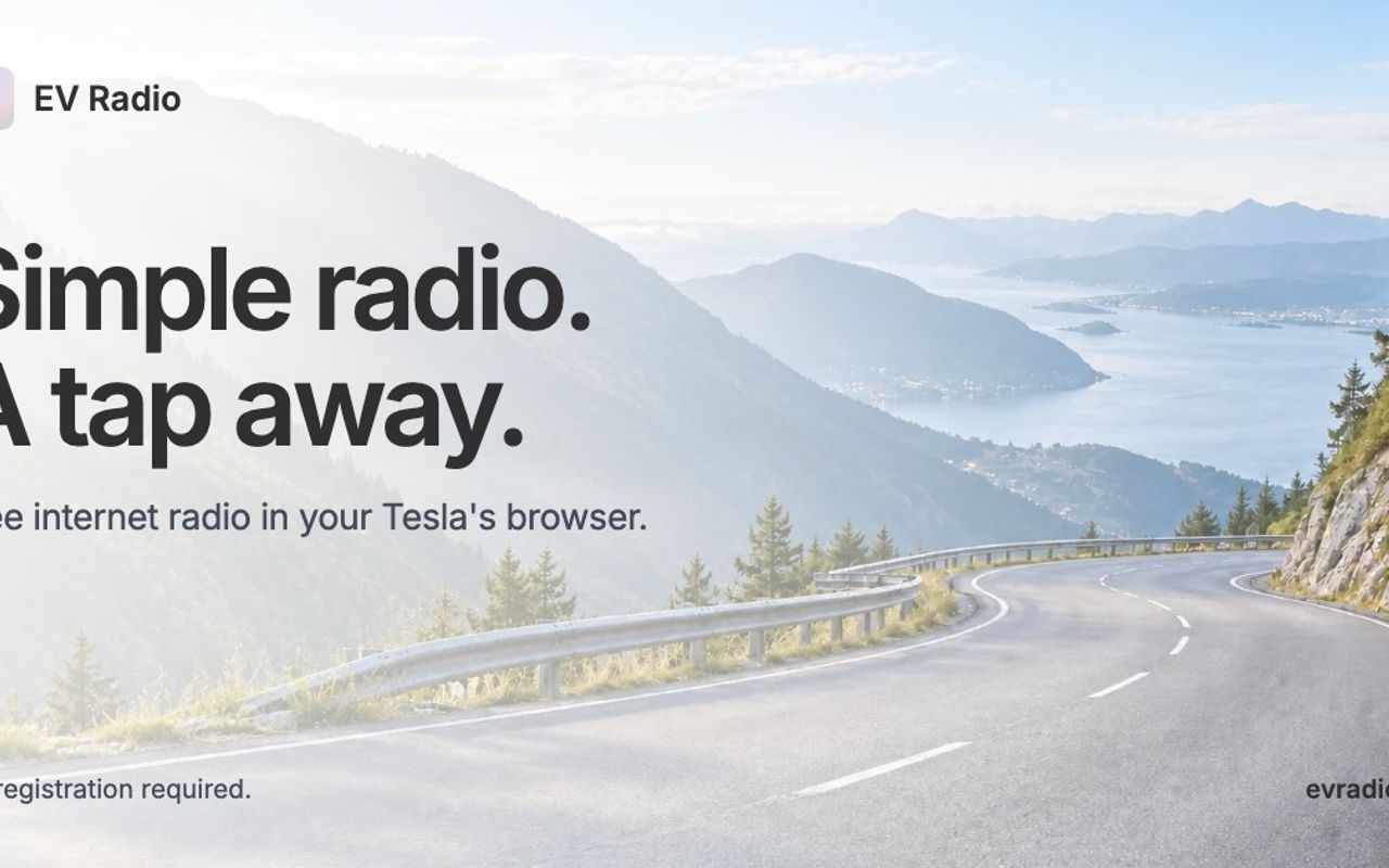 Homepage screenshot of evradio.cc