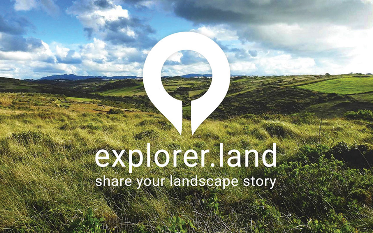 Homepage screenshot of explorer.land