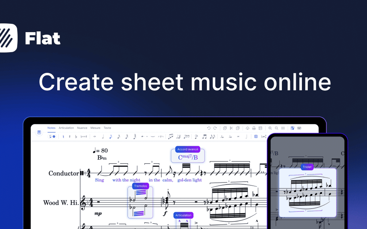 Homepage screenshot of flat.io