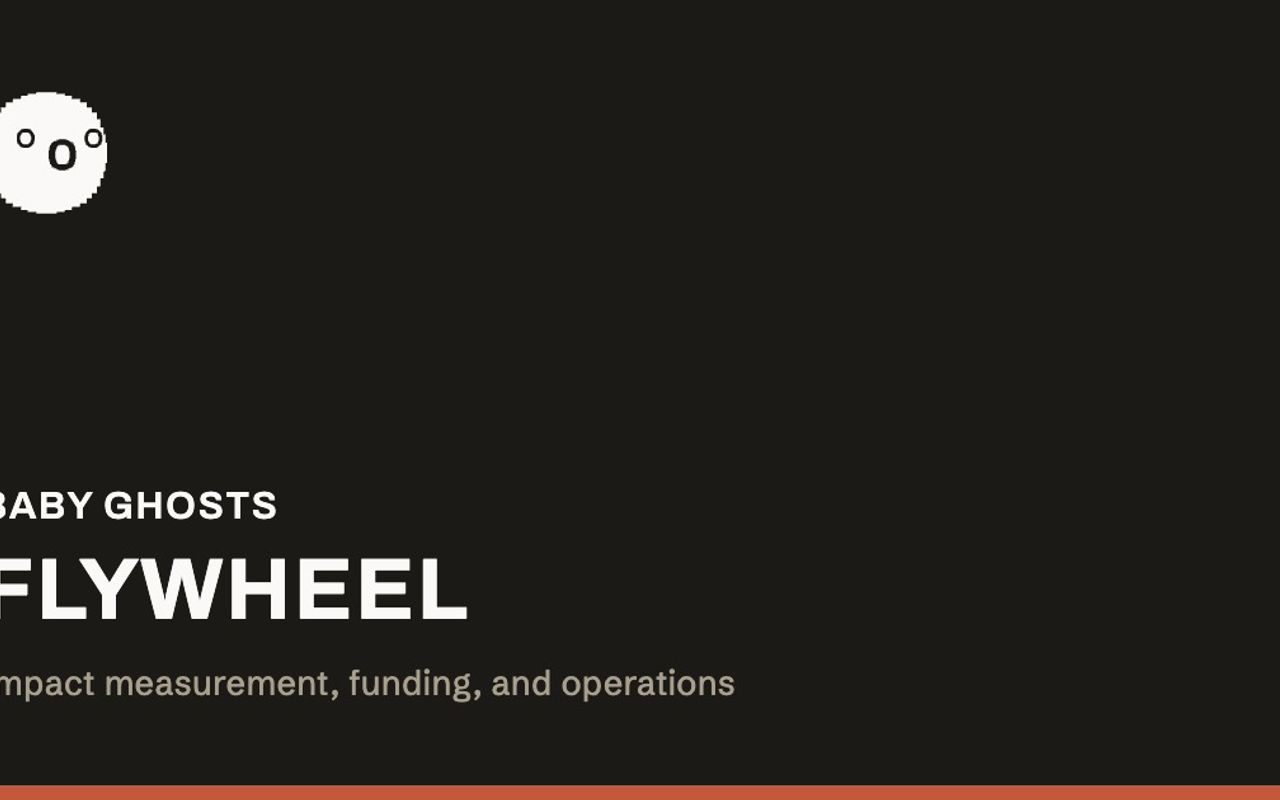 Homepage screenshot of flywheel.babyghosts.org