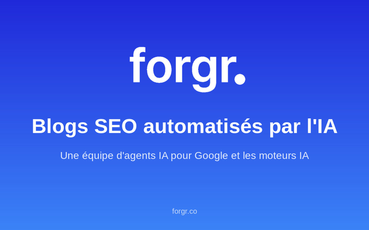 Homepage screenshot of forgr.co