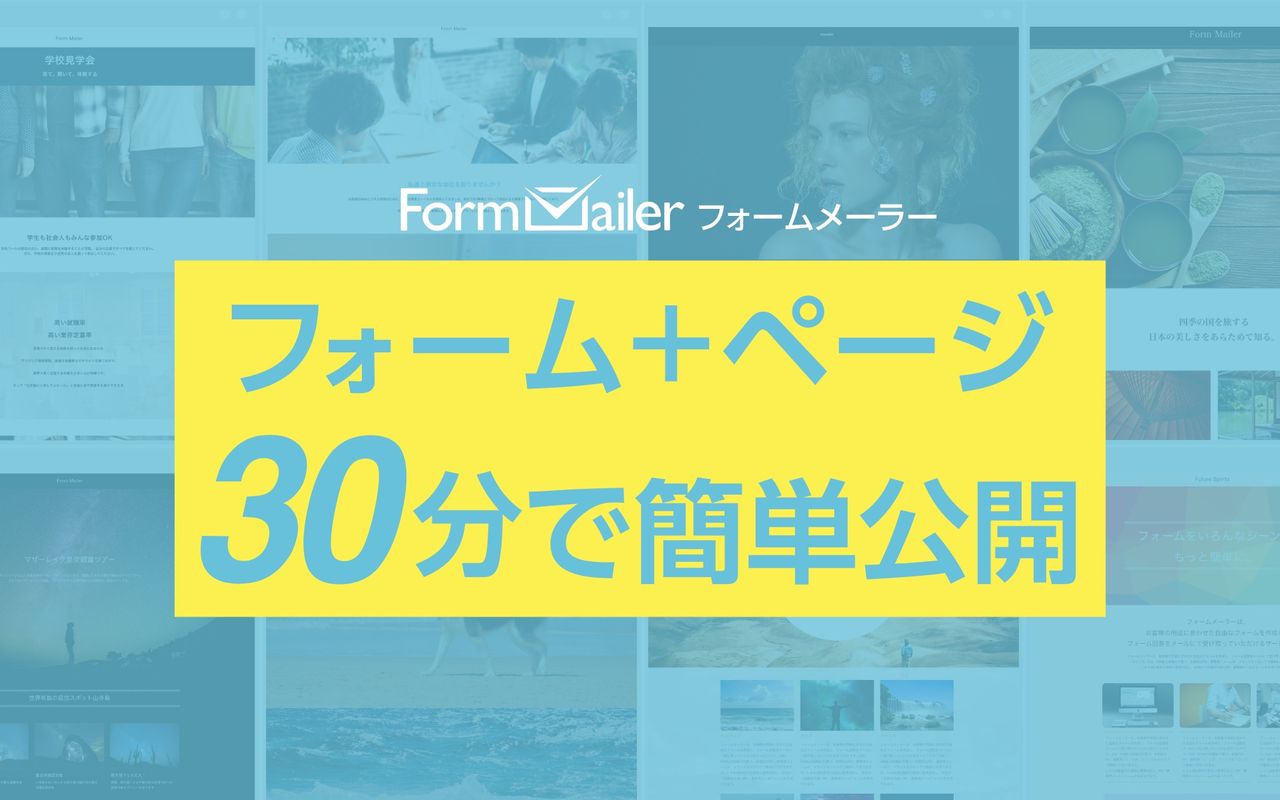 Homepage screenshot of form-mailer.jp