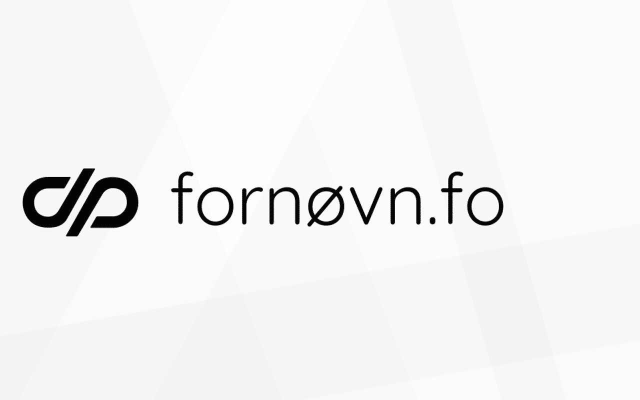 Homepage screenshot of fornovn.fo