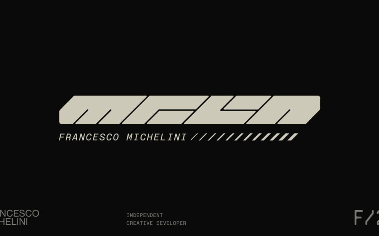 Homepage screenshot of francescomichelini.com