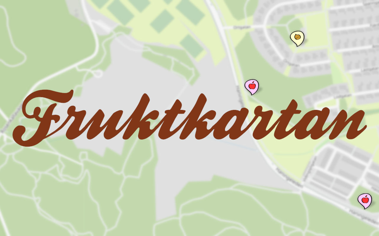 Homepage screenshot of fruktkartan.se