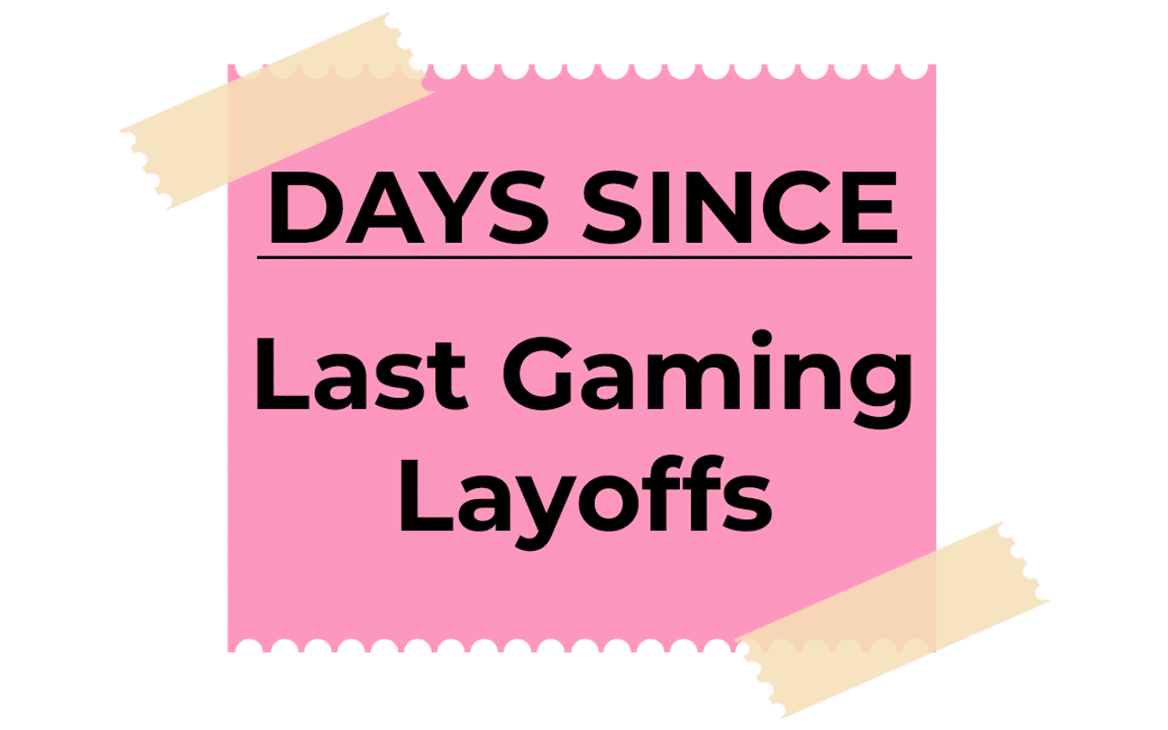 Homepage screenshot of gaminglayoffs.com