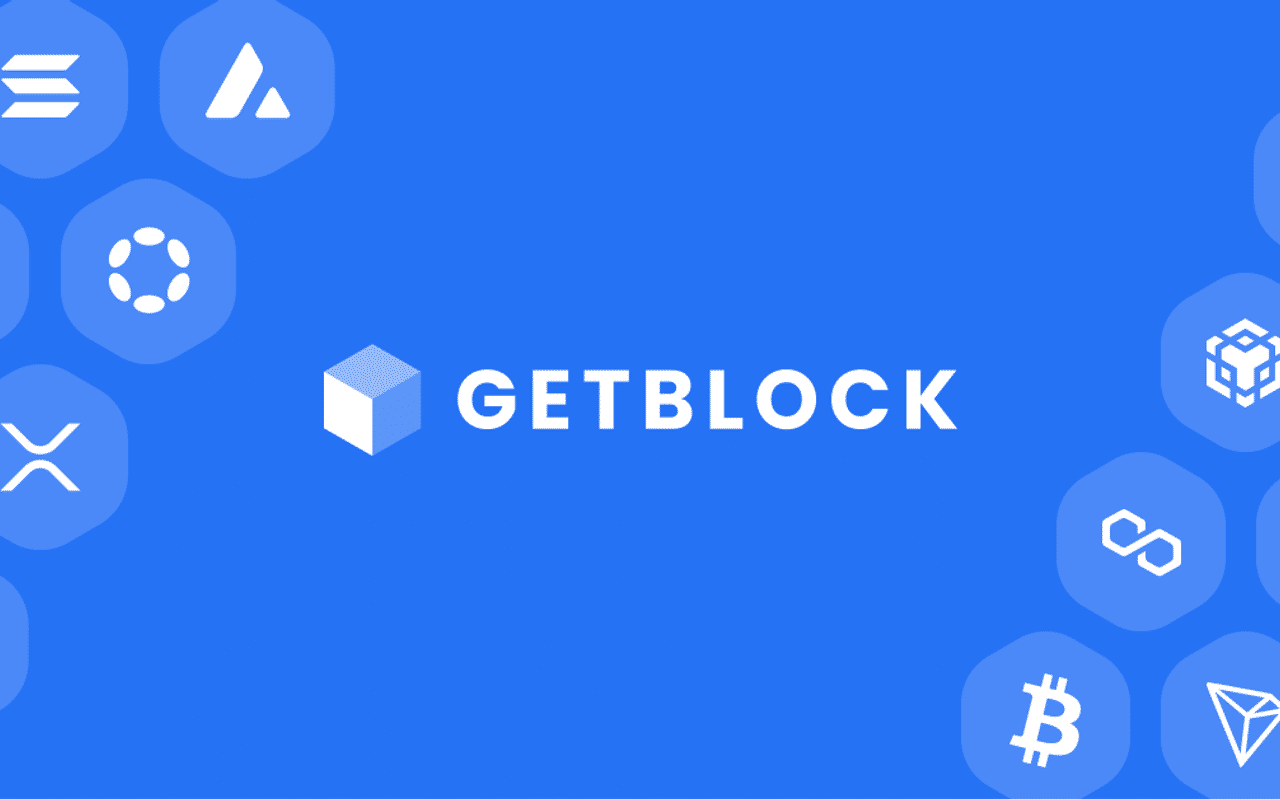 Homepage screenshot of getblock.io