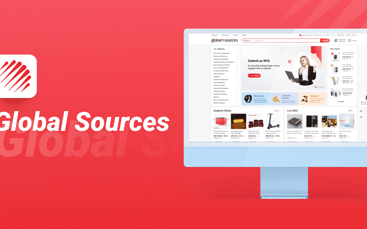 Homepage screenshot of globalsources.com