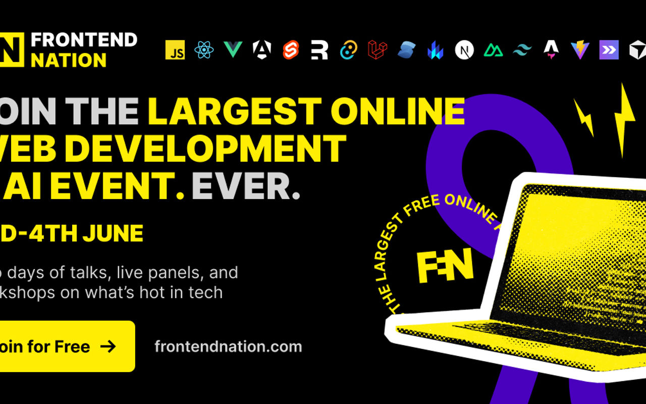 Homepage screenshot of go.frontendnation.com