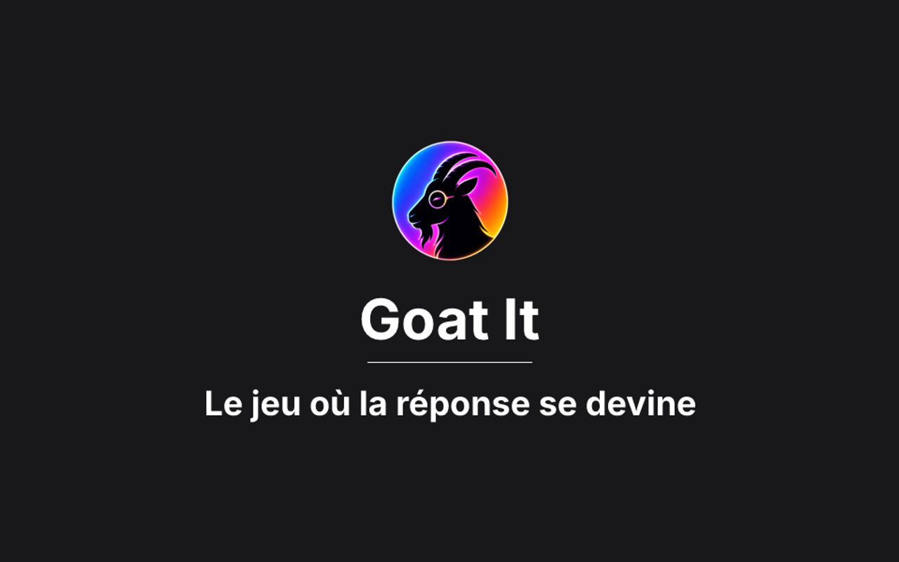 Homepage screenshot of goat-it.fr