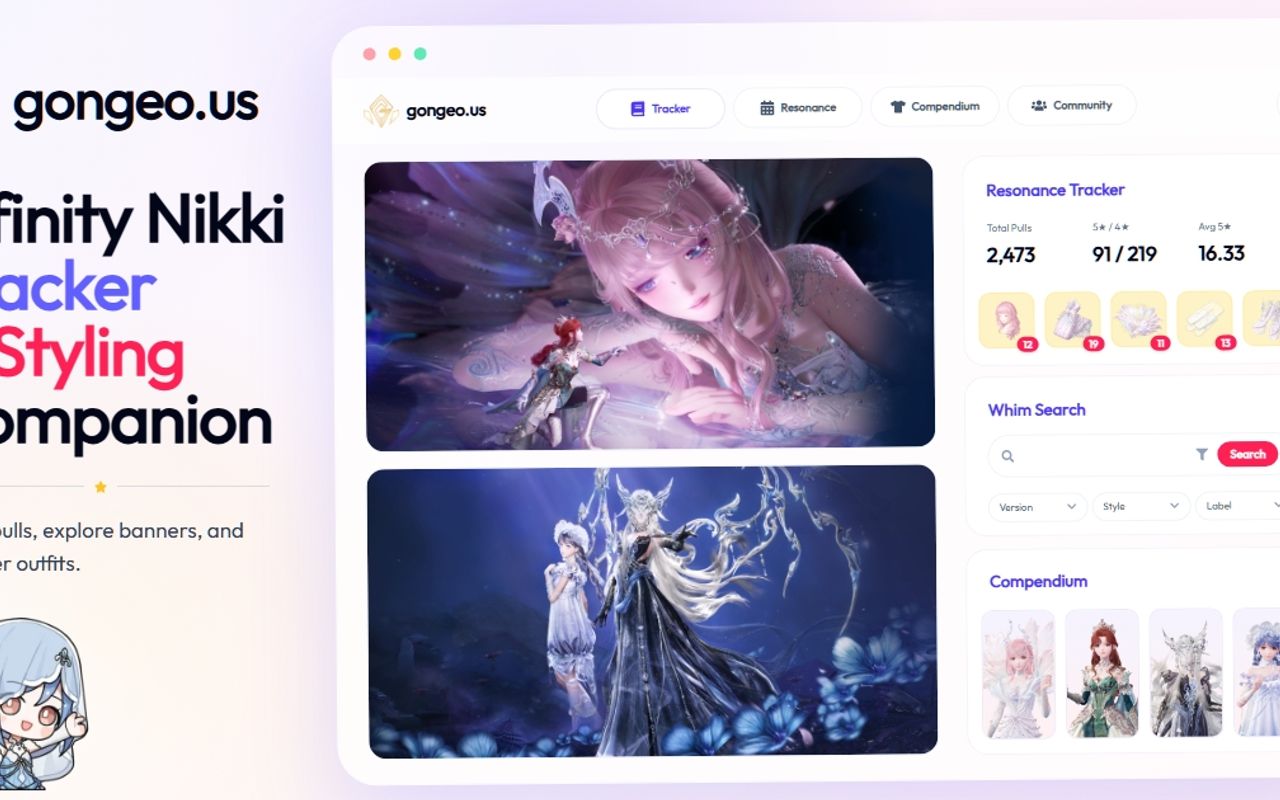 Homepage screenshot of gongeo.us