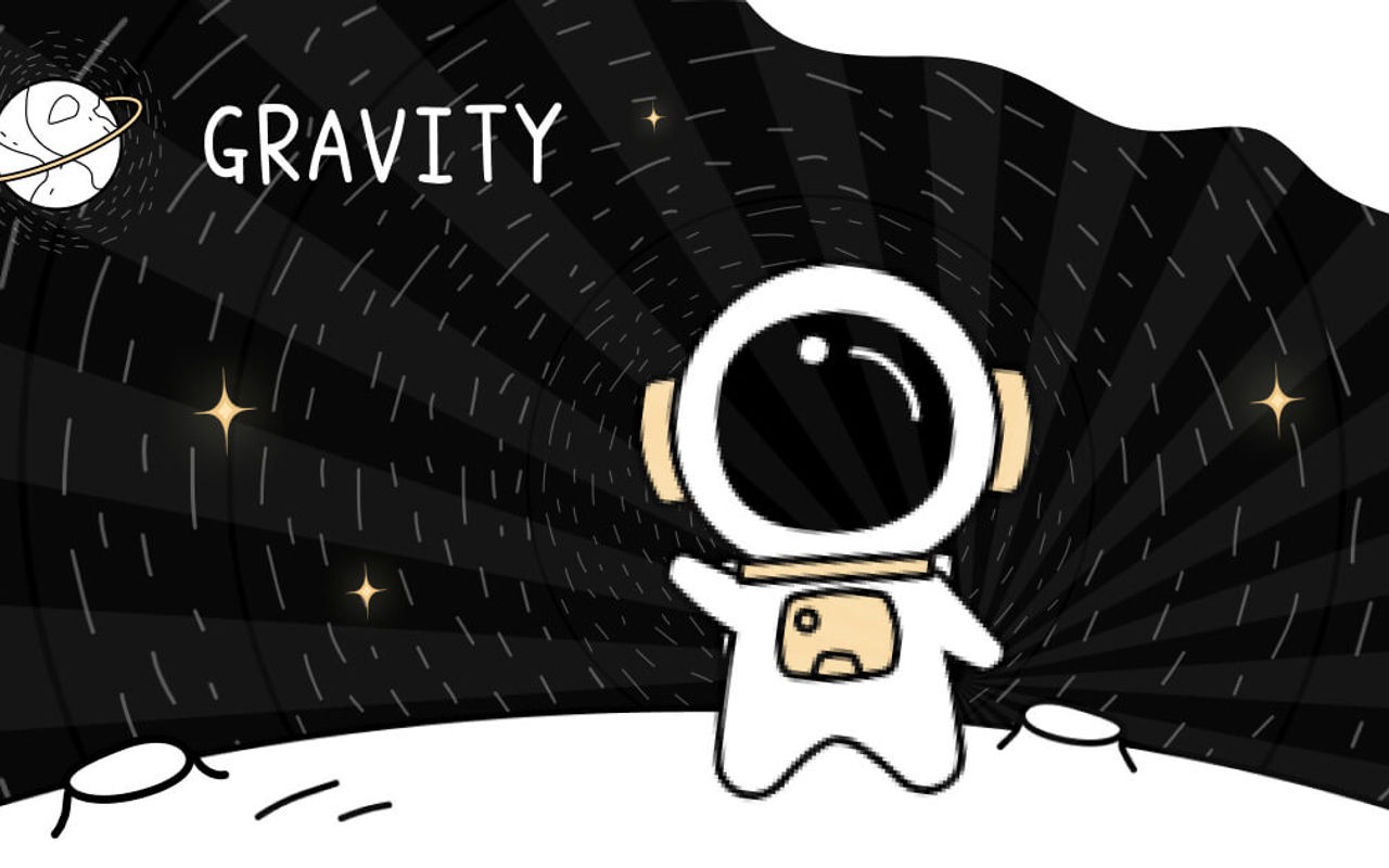 Homepage screenshot of gravity.place