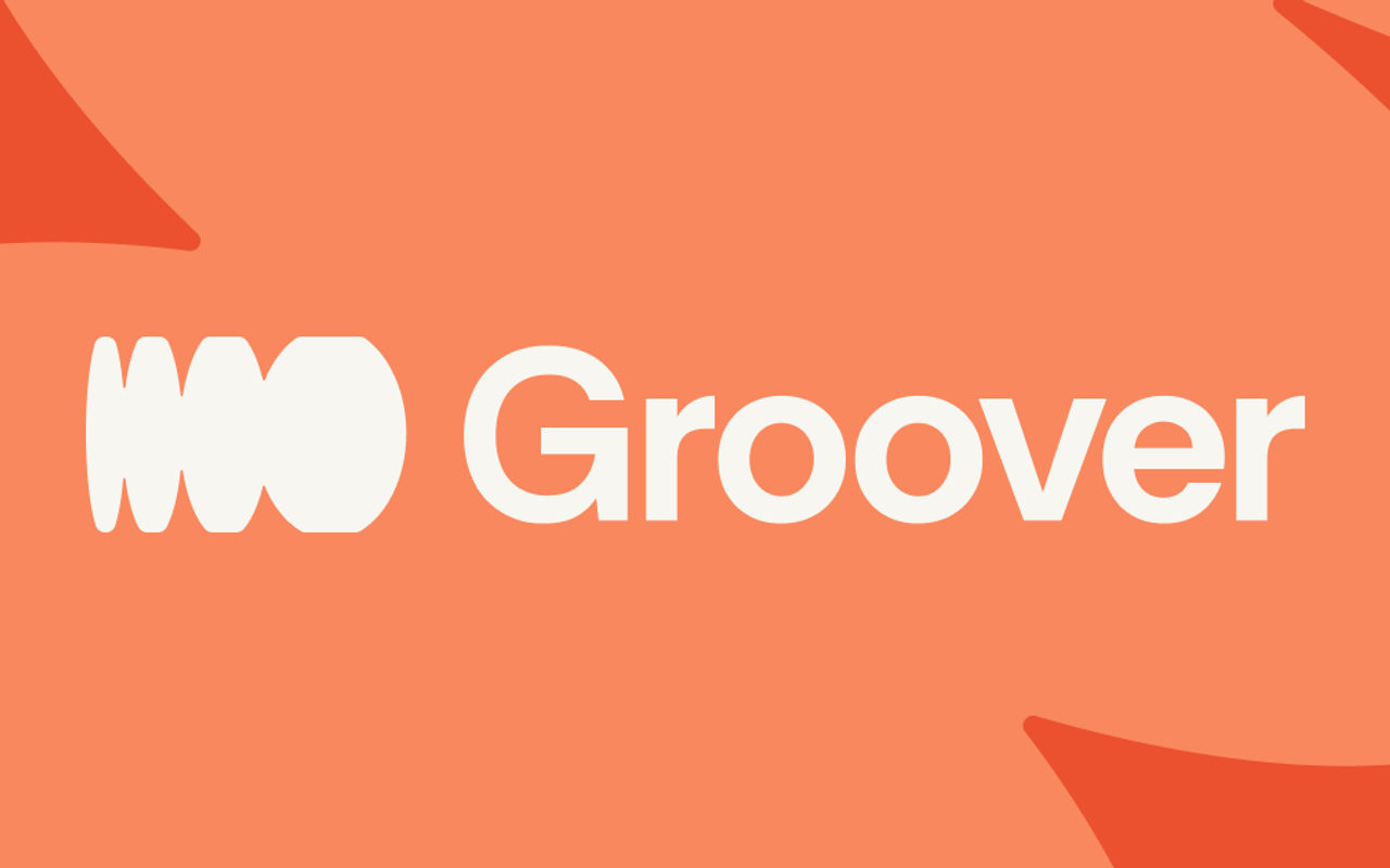 Homepage screenshot of groover.co
