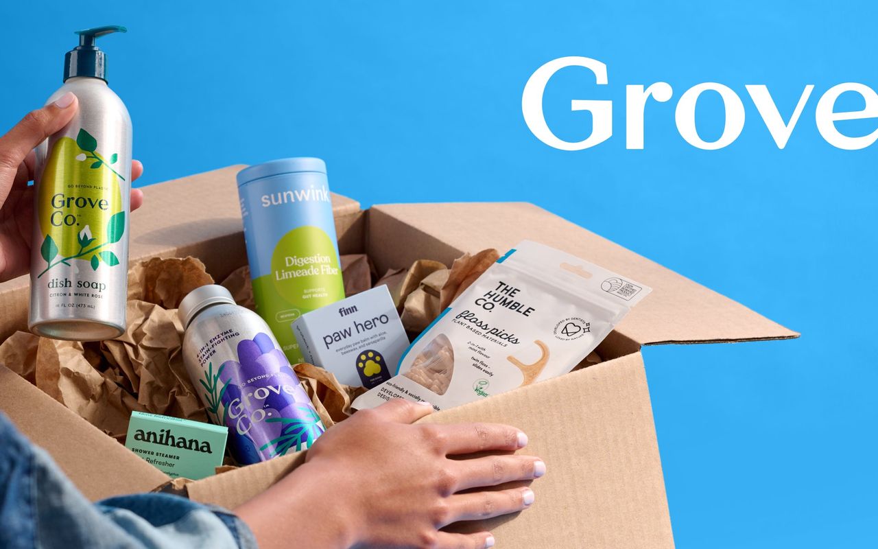 Homepage screenshot of grove.co