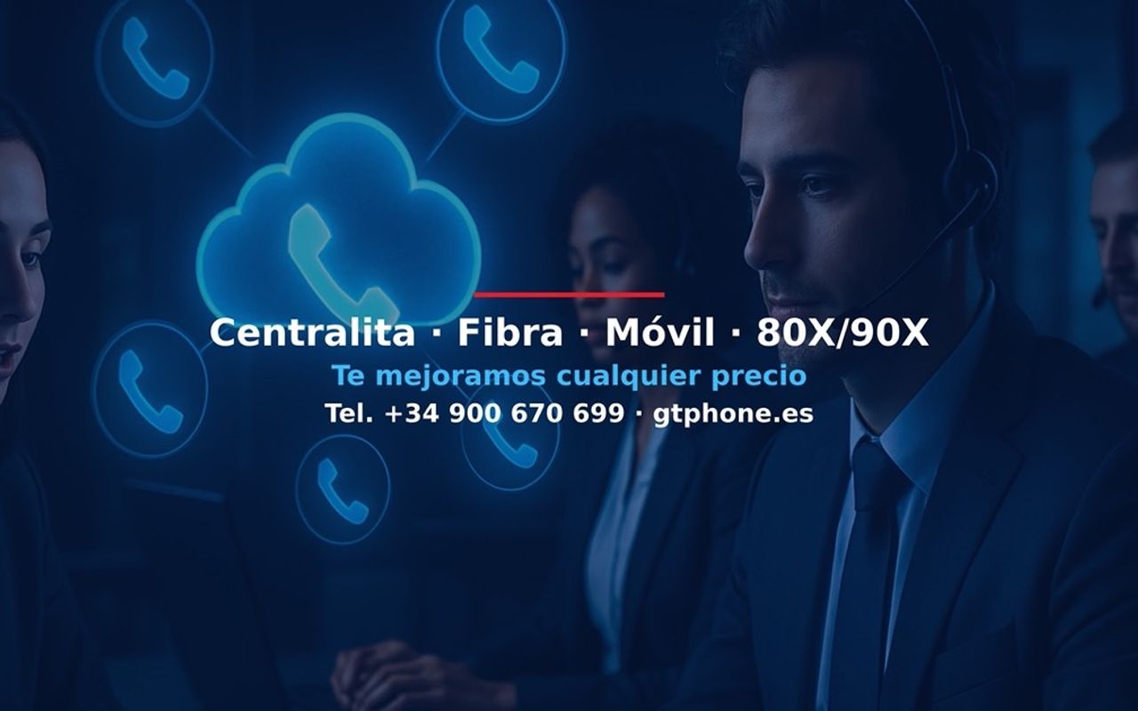 Homepage screenshot of gtphone.es