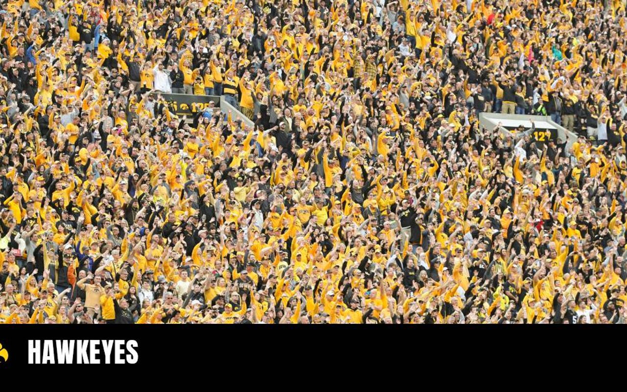 Homepage screenshot of hawkeyesports.com