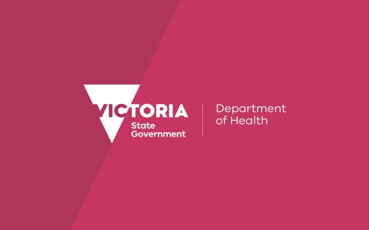 Homepage screenshot of health.vic.gov.au