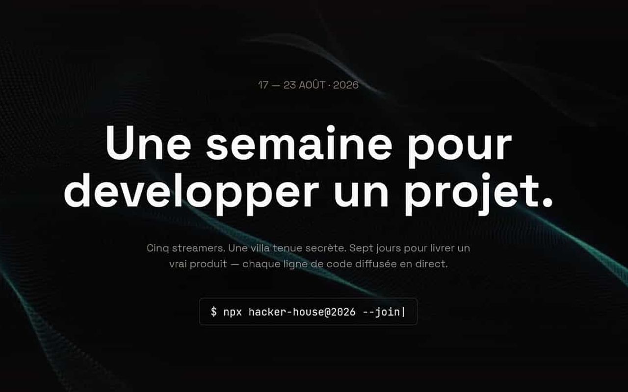 Homepage screenshot of hh.lepixelcode.fr