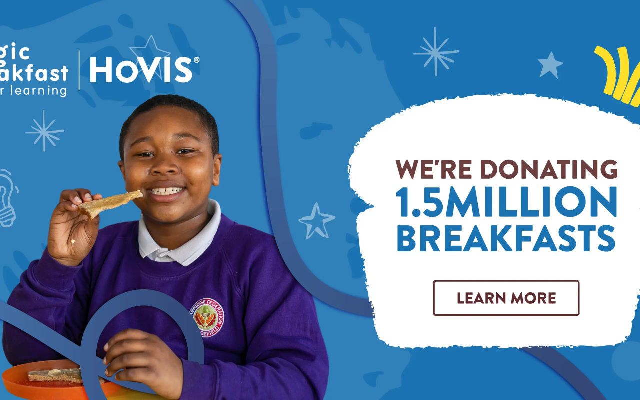 Homepage screenshot of hovis.co.uk