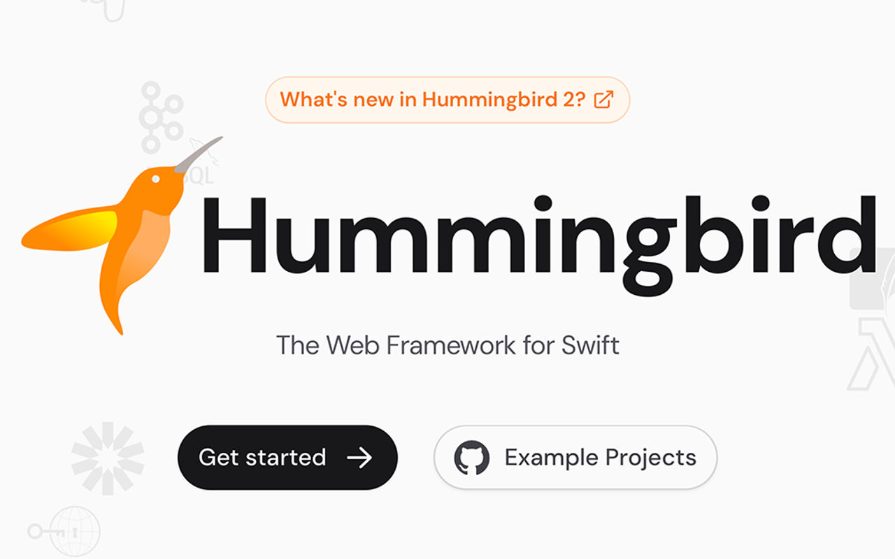 Homepage screenshot of hummingbird.codes