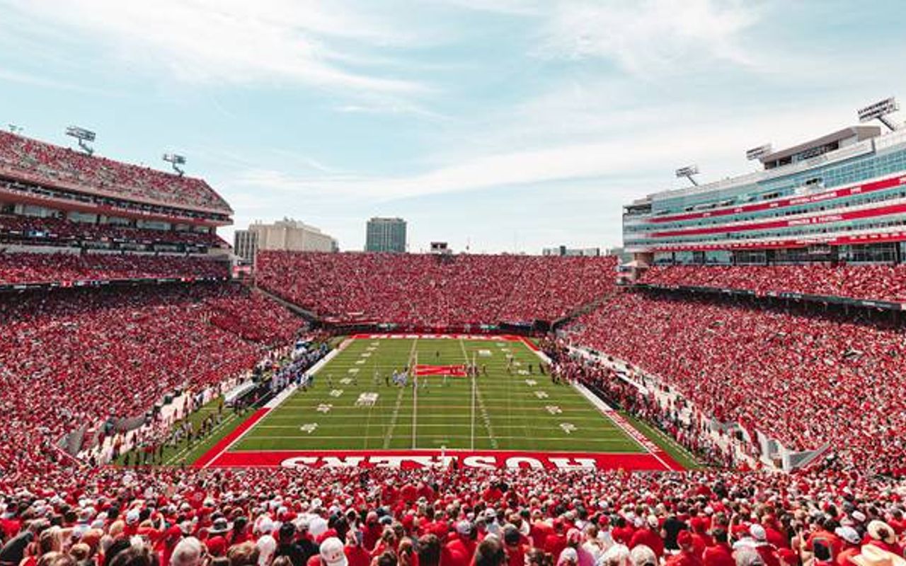 Homepage screenshot of huskers.com