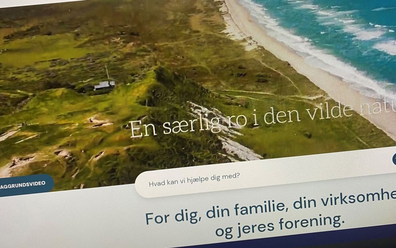 Homepage screenshot of jammerbugt.dk