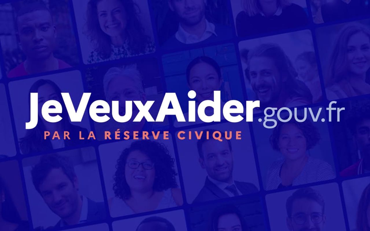 Homepage screenshot of jeveuxaider.gouv.fr