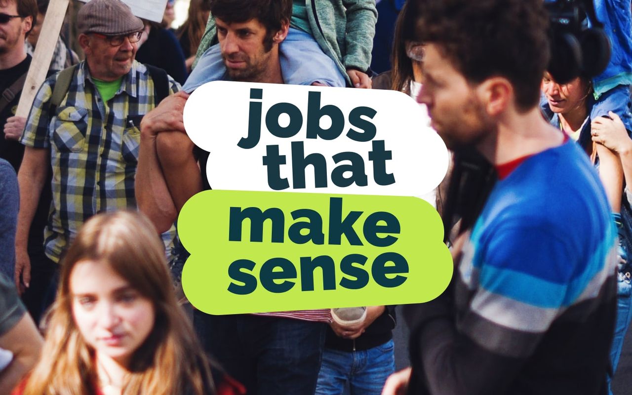 Homepage screenshot of jobs.makesense.org