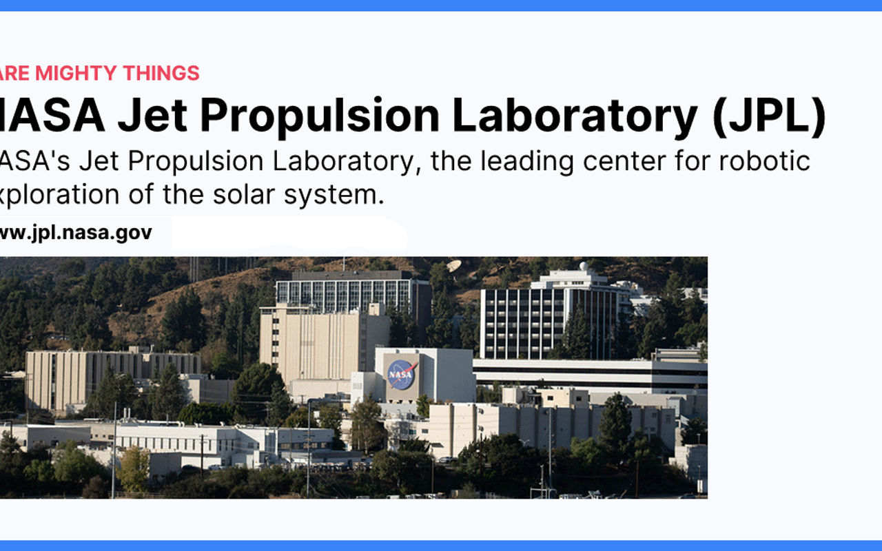 Homepage screenshot of jpl.nasa.gov