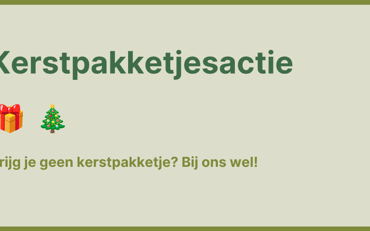 Homepage screenshot of kerstpakketjesactie.nl