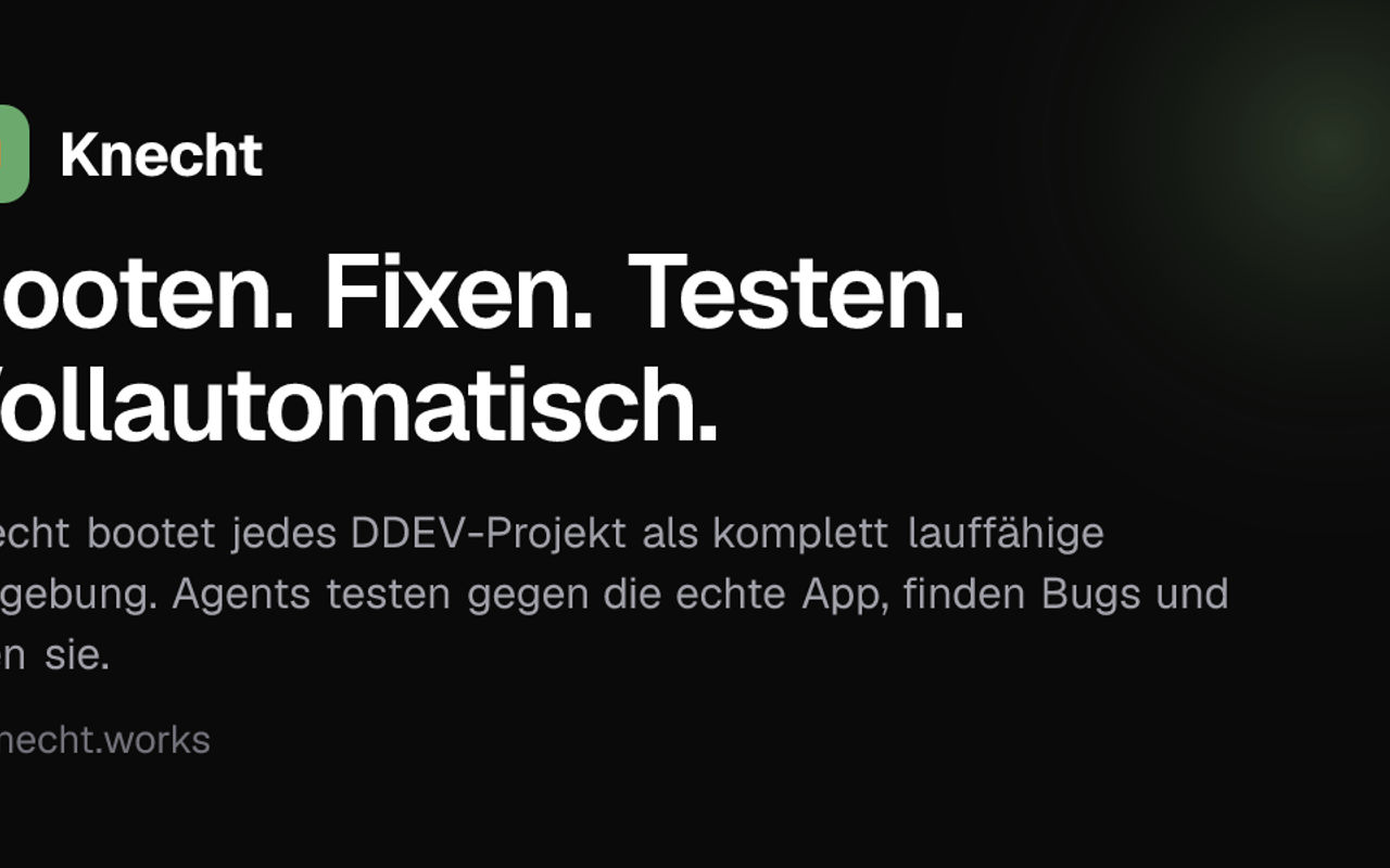 Homepage screenshot of knecht.works