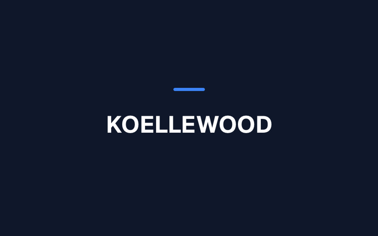 Homepage screenshot of koellewood.writizzy.blog