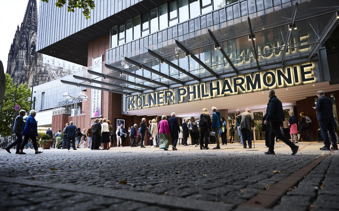 Homepage screenshot of koelner-philharmonie.de