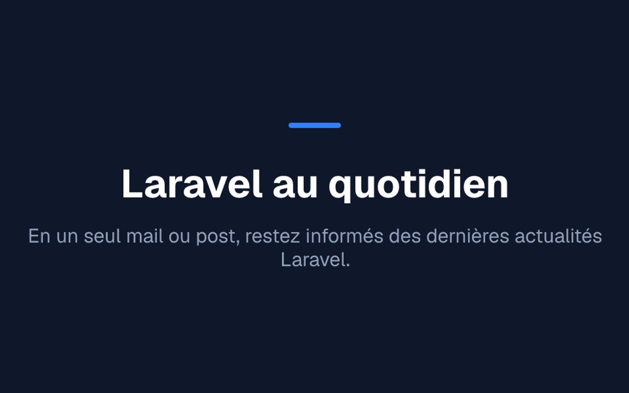 Homepage screenshot of laravelauquotidien.writizzy.com